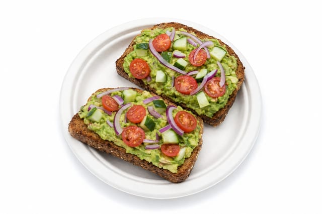 Avocado Toast with Veggies.