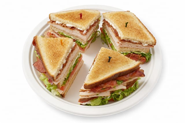 Turkey Club Sandwich.