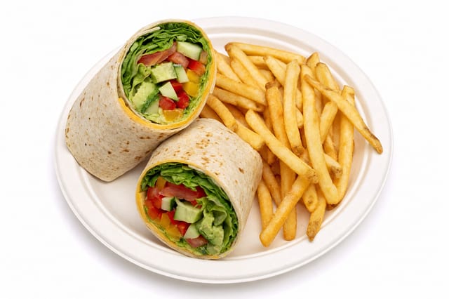 Vegetarian Wrap Deluxe.