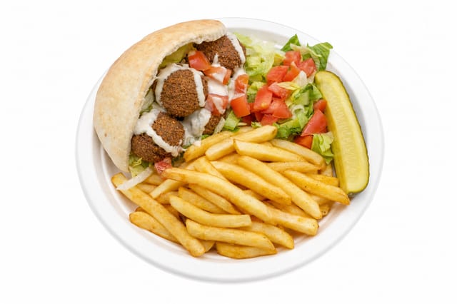 Falafel Deluxe.