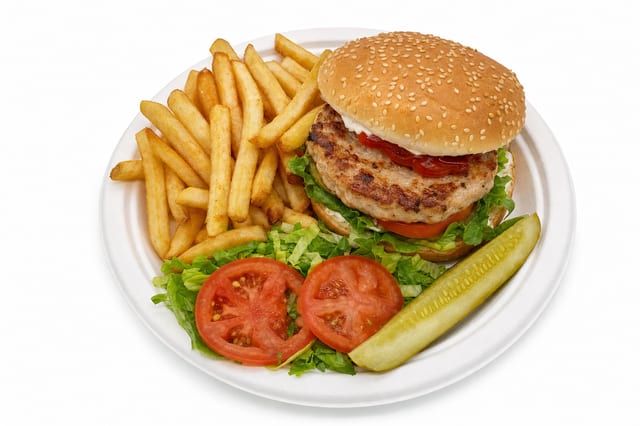 Turkey Burger Deluxe.