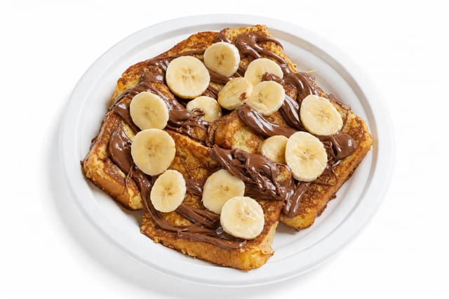 French Toast with Nutella and Bananas.