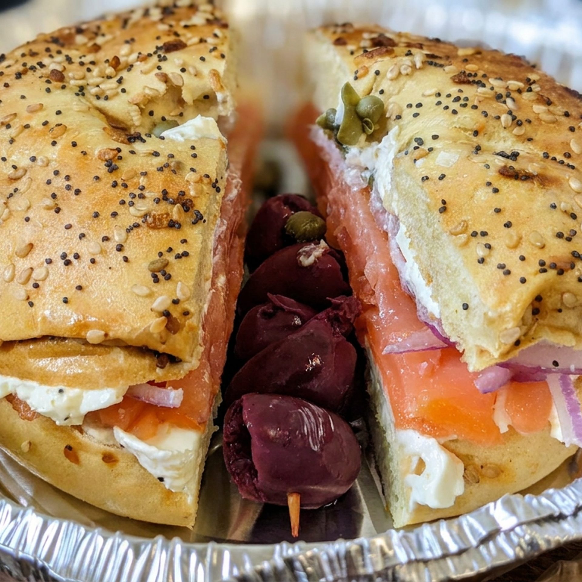Bagel with Nova Lox