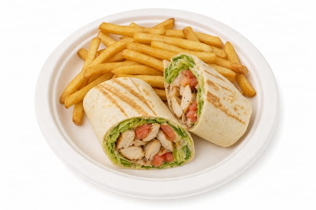 Grilled Chicken Wrap Deluxe.
