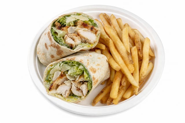 Chicken Caesar Wrap Deluxe.