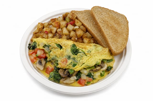 Vegetable Omelette.
